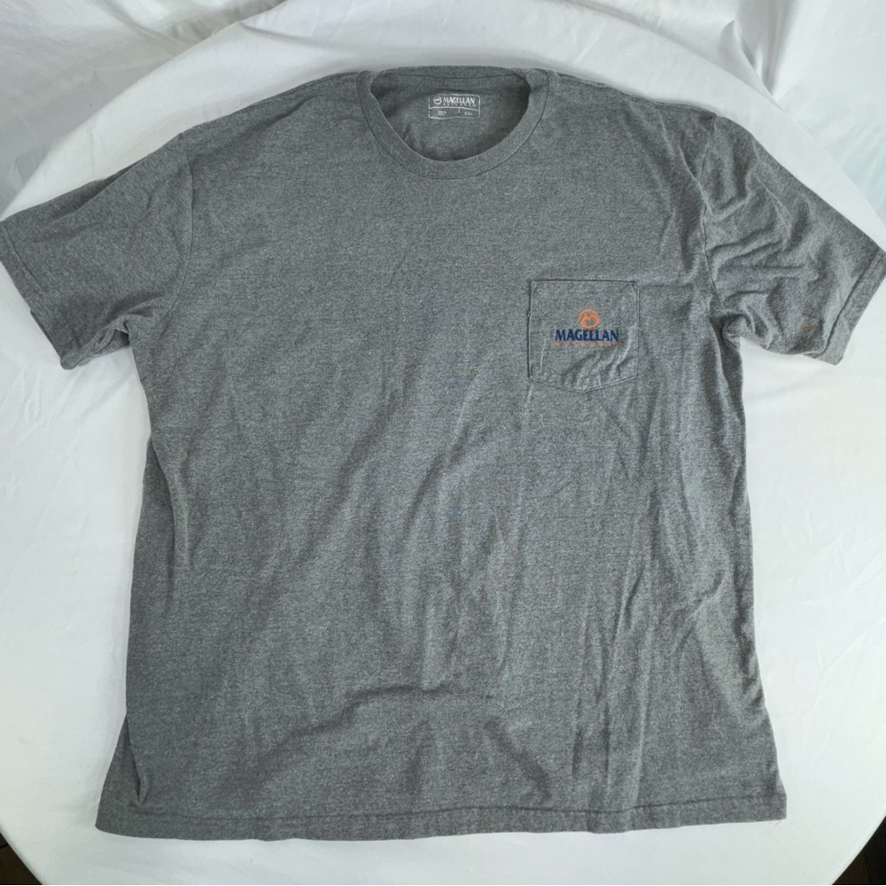 Magellan Men’s Pocket Front Heather Gray Short Sleeve Tee